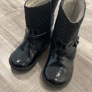 BLACK girls boots. Size 23